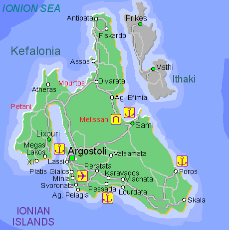 mappa di cefalonia